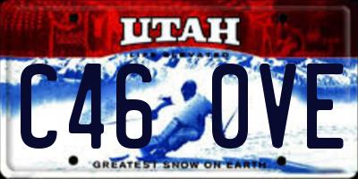 UT license plate C460VE