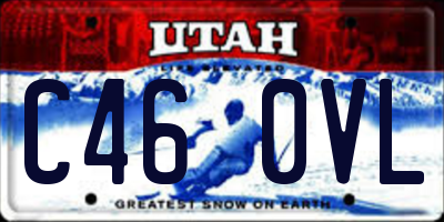 UT license plate C460VL