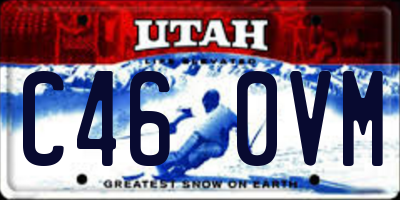 UT license plate C460VM