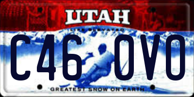UT license plate C460VO