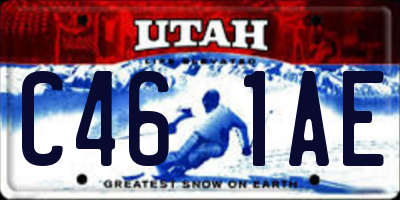 UT license plate C461AE
