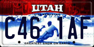 UT license plate C461AF