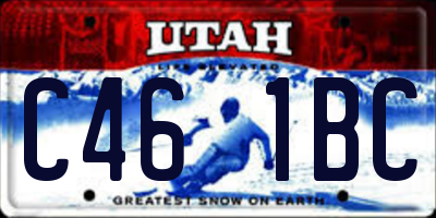 UT license plate C461BC