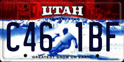 UT license plate C461BF
