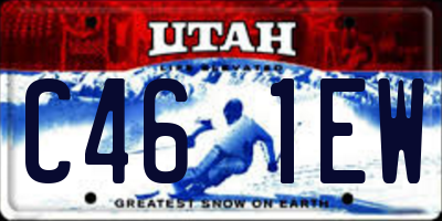 UT license plate C461EW