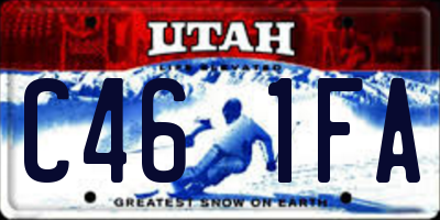 UT license plate C461FA