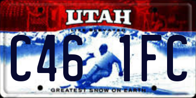 UT license plate C461FC