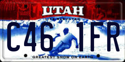 UT license plate C461FR