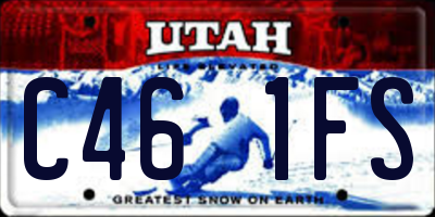 UT license plate C461FS