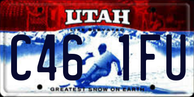 UT license plate C461FU