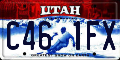 UT license plate C461FX