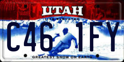UT license plate C461FY