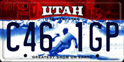 UT license plate C461GP