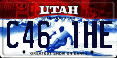 UT license plate C461HE