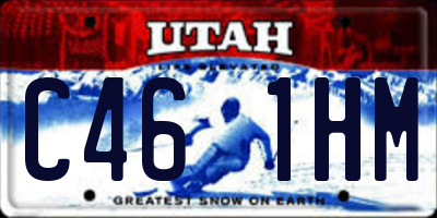 UT license plate C461HM