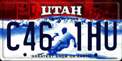 UT license plate C461HU