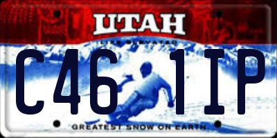 UT license plate C461IP