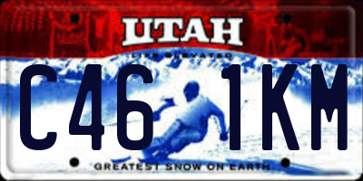 UT license plate C461KM
