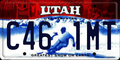 UT license plate C461MT