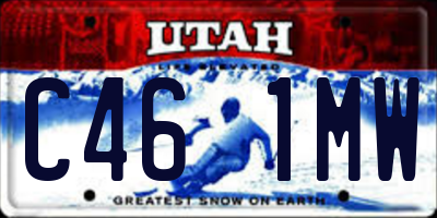 UT license plate C461MW