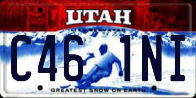 UT license plate C461NI