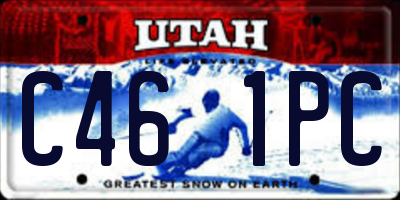 UT license plate C461PC