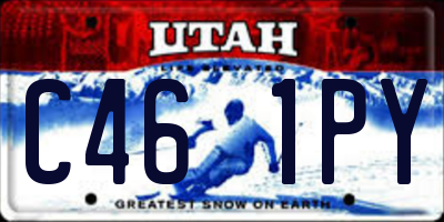 UT license plate C461PY