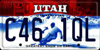 UT license plate C461QL