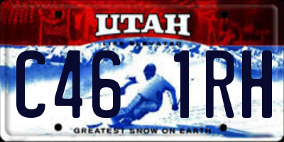 UT license plate C461RH