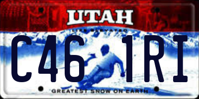 UT license plate C461RI