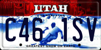 UT license plate C461SV