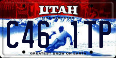 UT license plate C461TP