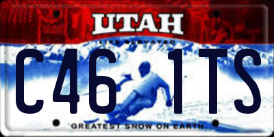 UT license plate C461TS