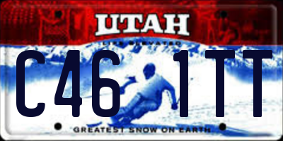 UT license plate C461TT