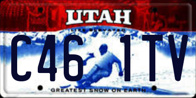 UT license plate C461TV