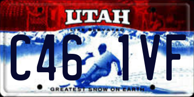 UT license plate C461VF