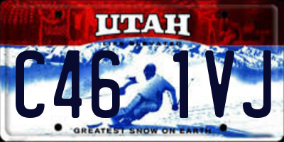 UT license plate C461VJ