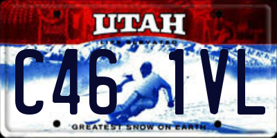 UT license plate C461VL