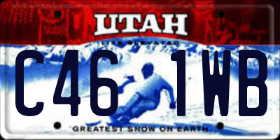 UT license plate C461WB