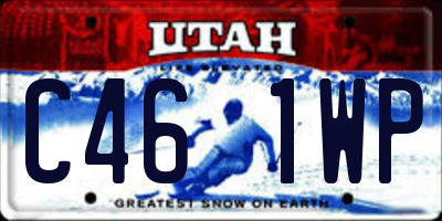UT license plate C461WP