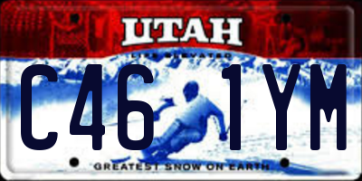 UT license plate C461YM