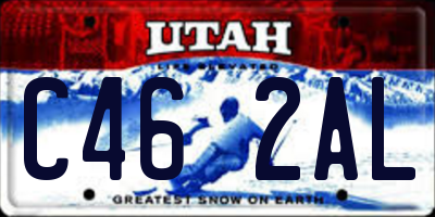 UT license plate C462AL