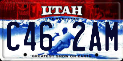 UT license plate C462AM