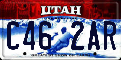 UT license plate C462AR
