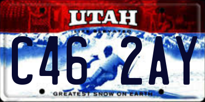 UT license plate C462AY