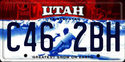UT license plate C462BH
