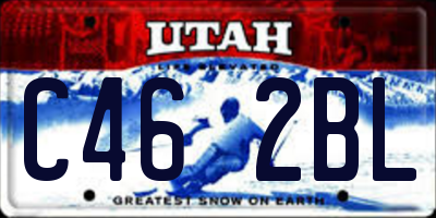 UT license plate C462BL