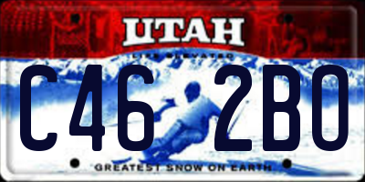 UT license plate C462BO