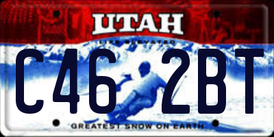 UT license plate C462BT
