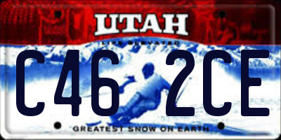 UT license plate C462CE